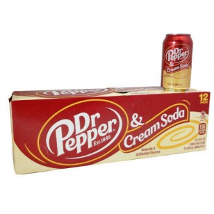 Dr Pepper Cream Soda Drink Can 355ml (Pack Of 24) Dr Pepper Cream Soda Drink Can 355ml (Pack Of 24)